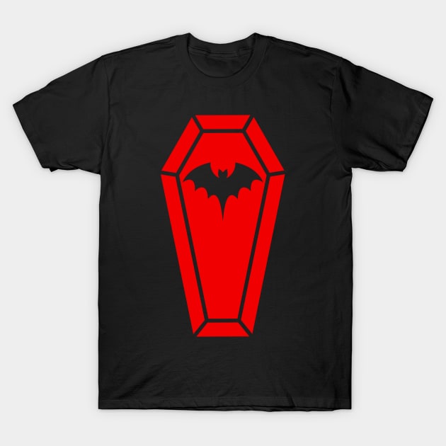 Cute Coffin in Red T-Shirt by RavenWake